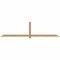 Ekena Millwork Eugene Smooth Timber Gable Bracket, Western Red Cedar, 108"W x 27"H x 1 1/2"D x 3 1/2"F, 6/12 Pitch GBW108X27X0204EUG00SWR - alternate 1